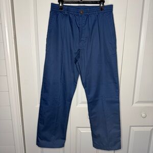 NWT Haband Ice House Flannel Lined Slacks Size 36M Blue Style #072 8V Mens New